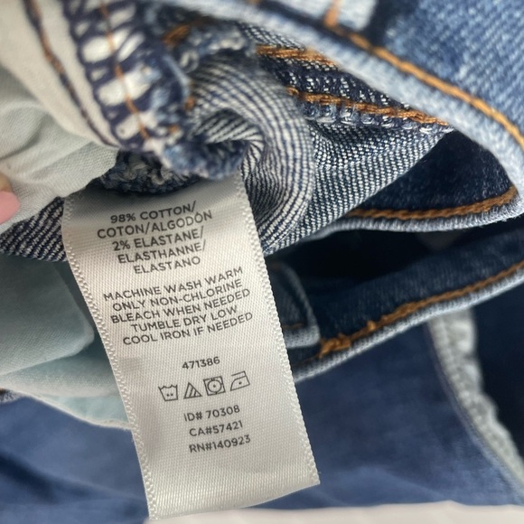 Loft Denim Button Up Front Dark Wash Skirt 6 Women’s EUC - Picture 2 of 9